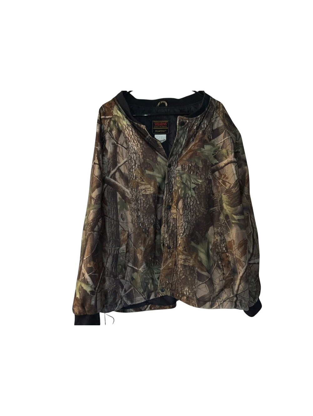 Sterns Dry Wear Realtree Hardwoods Camo Snap Up Jacket Men’s XL H780